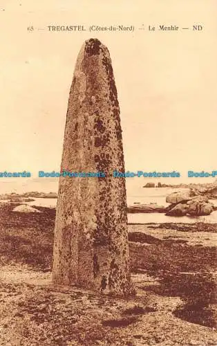 R102208 Tregastel. Cote du Nord. Le Menhir. ND. Levy et Neurdein Reunis