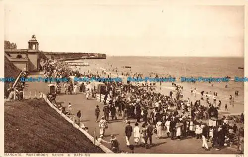 R102279 Margate. Westbrook Sands und Baden. Photochrom. 1931