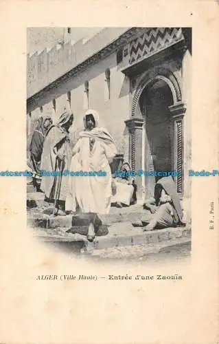R103447 Alger. Ville Haute. Eingangsdüne Zaouia. B. F. Paris