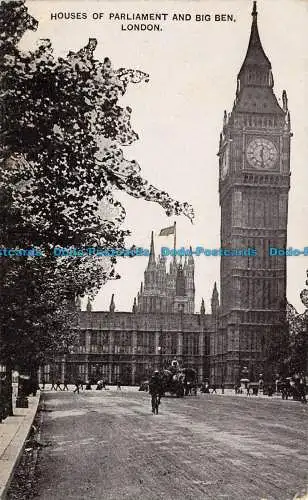 R103526 Houses of Parliament und Big Ben. London. Die Auto-Fotoserie. 1908