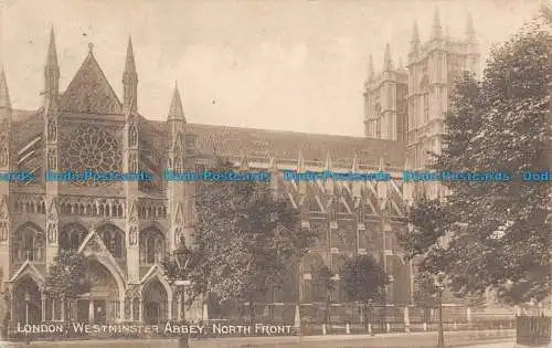 R103601 London. Westminster Abbey. Nordfront. J. J. Corbyn. 1910