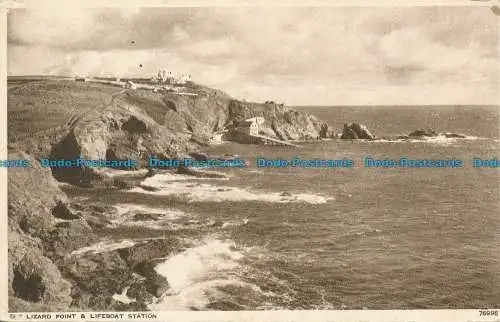 R104269 The Lizard Point und Rettungsbootstation. Photochrom. Nr 76996