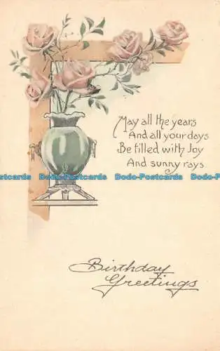 R103059 Mai alle Jahre und alle Ihre Tage. Geburtstagsgrüße. S. Bergmann. 191