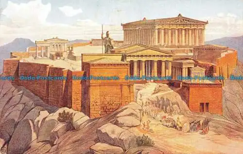 R104400 Ernest Nister. London. Serie 173. Akropolis in Athen. E. P. Dutton