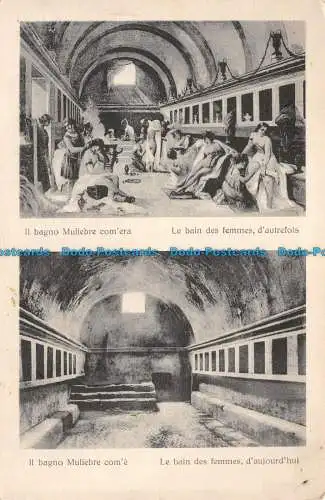 R104461 Il bagno Muliebre comera. Le bain des femmes dautrefois. Domenico Trampe
