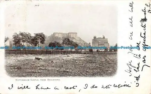 R103232 Nottingham Castle vom Boulevard. 1903