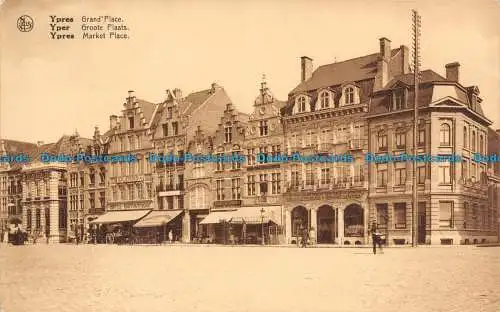 R104004 Ypern. Marktplatz. Nels. Ern. Thill. Serie 19. Nr. 27