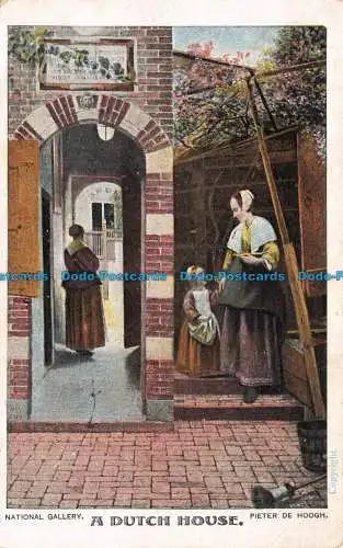R104011 Ein Holländisches Haus. Nationalgalerie. Pieter De Hoogh. 1906