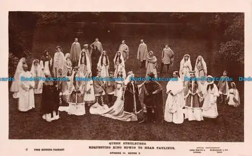 R104638 Queen Ethelburga. König Edwin bitten, Paulinus zu hören. Episode III. S