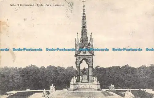 R104085 Albert Memorial. Hyde Park. London. Valentines Serie. 1904