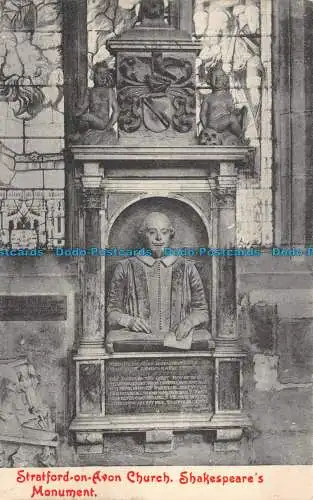 R104094 Stratford auf Avon Church. Shakespeares Monument