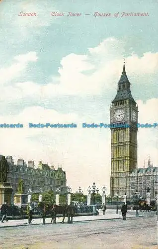 R104741 London. Uhrturm. Houses of Parliament. Empire. Nr 817