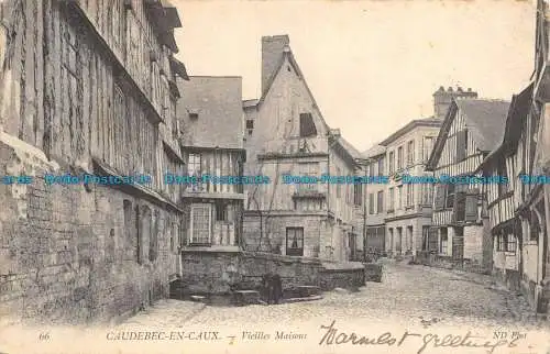 R104855 Caudebec en Caux. Vieilles Maisons. ND. Foto