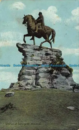 R105445 Statue von Georg III. Windsor. Fine Art Postkarten. Shureys Publications