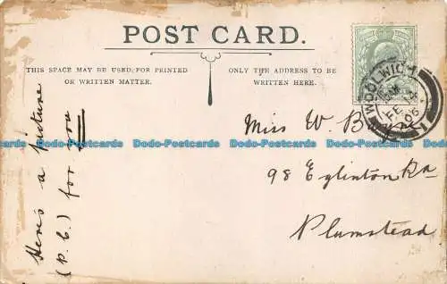 R106260 Gemälde Postkarte. See und Bäume. 1906