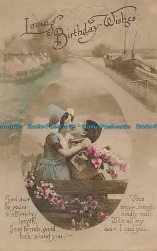 R106284 Grüße. Liebevolle Geburtstagswünsche. Kinder. Valentine