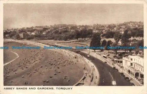 R105677 Abbey Sands and Gardens. Torquay. Nahe. 1947