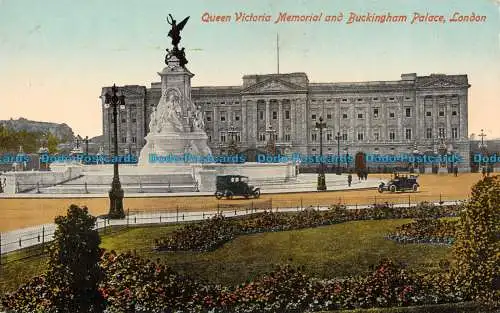 R106502 Queen Victoria Memorial und Buckingham Palace. London. Valentine