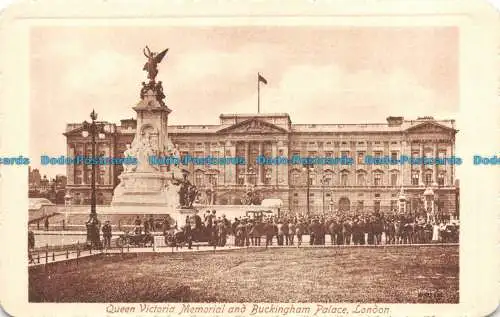 R106504 Queen Victoria Memorial und Buckingham Palace. London. Valentine