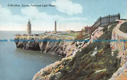 R106765 Gibraltar. Europa Point und Leuchtturm. Millar und Lang