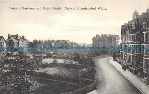 R107128 Temple Gardens and Holy Trinity Church. Llandrindod Wells. Aldwych