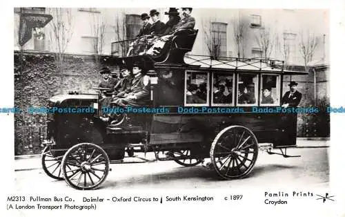 R107217 Pullman Bus Co. Daimler Oxford Circus nach South Kensington. Pamlin. RP