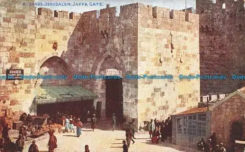 R107450 Jerusalem. Jaffa Gate. Photochrom. Celesque