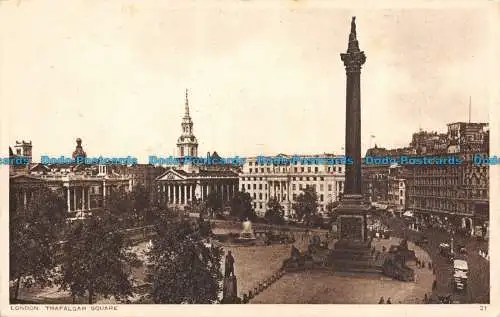 R107547 London. Trafalgar Square. Photochrom