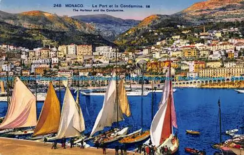 R107767 Monaco. Der Hafen und das Condamine. Rostan und Munier. Nr 248