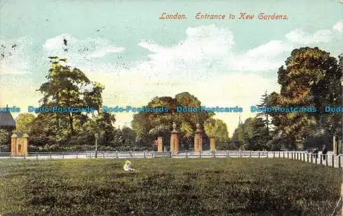 R108756 London. Eingang zu Kew Gardens. Empire. 1904