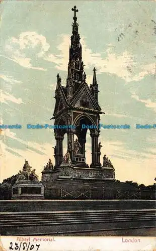 R108757 Albert Memorial. London. 1907