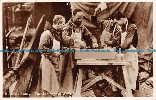 R108759 Buckfast Abbey. The Brothers at Works. RP