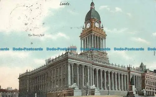 R108835 Leeds. Das Rathaus. Hartmann. 1903