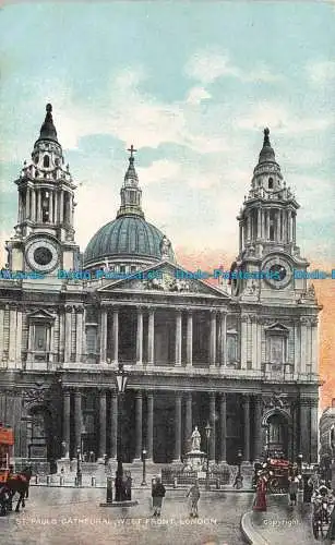 R109224 St. Pauls Cathedral. West Front London