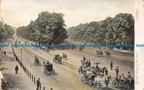 R109377 Rotten Row. Hyde Park. London. 1907