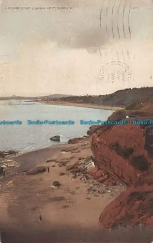 R109418 Orcombe Point mit Blick nach Westen. Exmouth. 1928