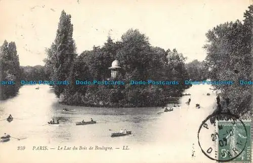 R110327 Paris. Le Lac du Bois de Boulogne. LL. Nr 259. 1907. B. Hopkins