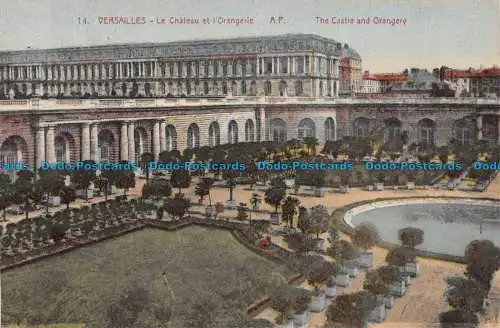 R109856 Versailles. Le Chateau et l Orangerie. A.P. No 14. B. Hopkins