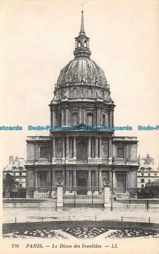 R110365 Paris. Le Dome des Invalides. LL. Nr 238. B. Hopkins