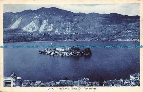 R110375 Orta. Isola S. Giulio. Panorama. 1941. B. Hopkins