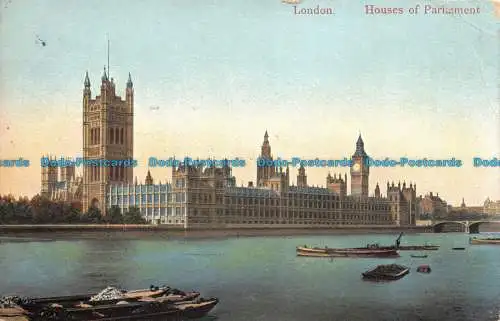 R112212 London. Houses of Parliament. Empire. 1904