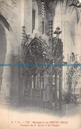 R110622 Monasterio de Santas Creus. Panteon de D. Jaime il de Aragon. Nr 732. B.