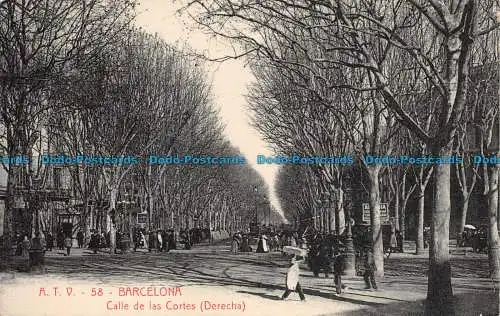 R112292 Barcelona. Calle de las Cortes. Derecha. Engel Toldra. Nr 58. B. Hopkins