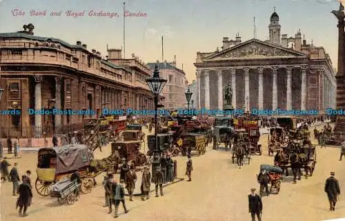 R110681 The Bank and Royal Exchange. London. 1922