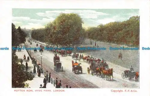 R110697 Rotten Row. Hyde Park. London. F. F. und Co