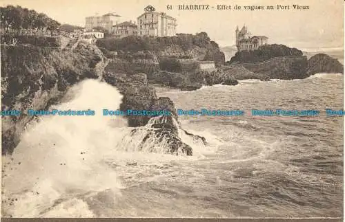 R112382 Biarritz. Effet de Vagues au Port Vieux. B. Hopkins