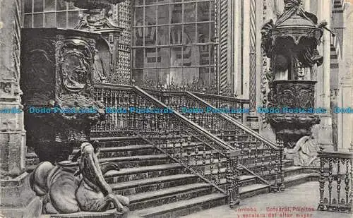 R110745 Cordoba. Catedral Pulpitos y Escalera del Altar Mayor. B. Hopkins