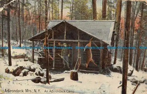 R110799 Adirondack Mts. N.Y. Ein Adirondack Camp. B. Hopkins