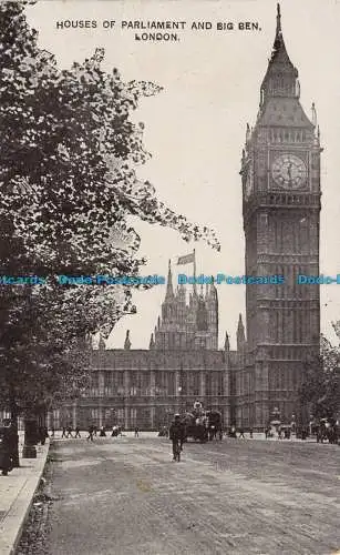 R111510 Houses of Parliament und Big Ben. London. Das Auto Foto