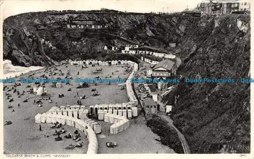 R112659 Tolcarne Beach and Cliffs. Newquay. 1937